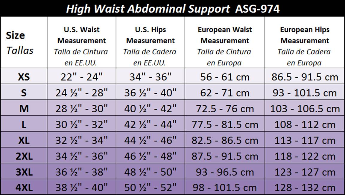 Gabrialla by ITA MED Size Charts