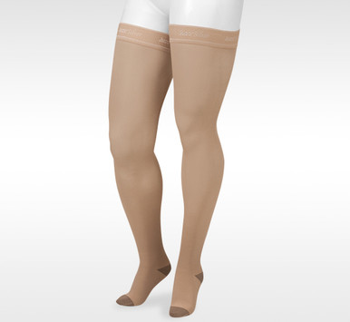 Juzo Silver Thigh High W/ Silicone Band 20-30mmHg