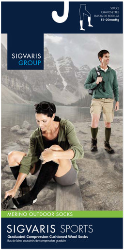 Sigvaris Merino Outdoor Socks 15-20mmHg