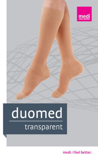 duomed transparent 20-30 mmHg Thigh High w/Lace Silicone Top Band