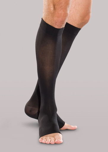 THERAFIRM® Firm Support Open Toe Knee High Stockings  30-40 mmHg