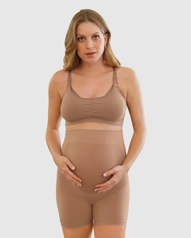 Leonisa Firm Compression Postpartum Panty With Adjustable Belly Wrap