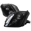 1997-2001 Honda Prelude SMD LED Light Strip Projector Headlights - Matte Black/Clear Lens