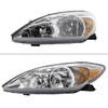 2002-2004 Toyota Camry Factory Style Headlights - Chrome/Clear Lens