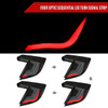 2017-2021 Honda Civic Hatchback Sequential Turn Signal LED Tail Lights (Black Housing/Smoke Lens)