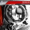 2006-2011 Honda Civic Sedan Dual Halo Projector Headlights (Chrome Housing/Clear Lens)