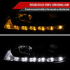 2001-2005 Lexus IS300 Projector Headlights w/ LED Light Strip & LED Turn Signal Lights (Glossy Black Housing/Smoke Lens)
