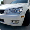 2001-2005 Lexus IS300 Projector Headlights w/ LED Light Strip & LED Turn Signal Lights (Chrome Housing/Clear Lens)