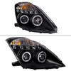 2003-2005 Nissan 350Z Dual Halo Projector Headlights (Matte Black Housing/Clear Lens)