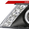 1995-1999 Nissan Sentra/200SX Dual Halo Projector Headlights (Matte Black Housing/Clear Lens)