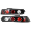 1994-2001 Acura Integra Hatchback Tail Lights (Matte Black Housing/Clear Lens)