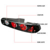 1994-2001 Acura Integra Hatchback Tail Lights (Matte Black Housing/Clear Lens)