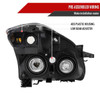 2010-2012 Nissan Altima Sedan Factory Style Headlights (Matte Black Housing/Clear Lens)