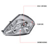 2000-2005 Mitsubishi Eclipse Factory Style Crystal Headlights (Chrome Housing/Clear Lens)