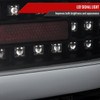 2008-2017 Mitsubishi Lancer / 2008-2015 Lancer EVO X Sedan LED Tail Lights (Matte Black Housing/Clear Lens)