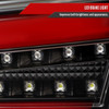 2008-2017 Mitsubishi Lancer / 2008-2015 Lancer EVO X Sedan Red Bar LED Tail Lights (Black Housing/Clear Lens)