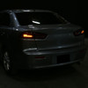 2008-2017 Mitsubishi Lancer / 2008-2015 Lancer EVO X Sedan Red Bar LED Tail Lights (Black Housing/Clear Lens)