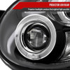 2002-2003 Subaru Impreza Dual Halo Bug Eye Projector Headlights (Matte Black Housing/Clear Lens)