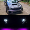 2002-2003 Subaru Impreza Dual Halo Bug Eye Projector Headlights (Matte Black Housing/Clear Lens)