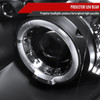 2004-2005 Subaru Impreza WRX STI Outback Dual Halo Projector Headlights (Matte Black Housing/Clear Lens)