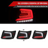 2008-2014 Subaru Impreza WRX/STI LED Sequential Turn Signal Tail Lights(Matte Black Housing/Clear Lens)