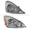 2004-2005 Toyota Sienna Passenger/Right Side Factory Style Headlight w/ Amber Reflector (Chrome Housing/Clear Lens)