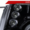 2005-2011 Toyota Tacoma Dual Halo Projector Headlights (Glossy Black Housing/Smoke Lens)