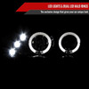 1993-1997 Toyota Corolla Dual Halo Projector Headlights (Glossy Black Housing/Smoke Lens)