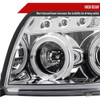 2003-2005 Toyota 4Runner Dual Halo Projector Headlights (Chrome Housing/Clear Lens)