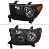 2007-2014 Toyota Tundra/2008-2014 Sequoia Retro Style Projector Headlights (Matte Black Housing/Clear Lens)