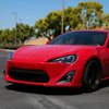 2013-2016 Scion FRS Projector Headlights w/ LED Strip & Turn Signal Lights (Jet Black Housing/Clear Lens)