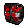 1996-2004 Nisssan Pathfinder/ Infiniti QX4 Tail Lights (Matte Black Housing/Clear Lens)