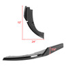 2016-2020 Honda Civic Sedan Glossy Black Polypropylene Rear Bumper Lip Diffuser Set