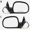 1996-1997 Isuzu Hombre Glossy Black Power Adjustable Side Mirrors