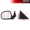 1996-1997 Isuzu Hombre Glossy Black Power Adjustable Side Mirrors