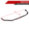 2014-2016 Lexus IS250 F-Sport Glossy Black/Red Trim 3PC Front Bumper Lip Splitter Kit