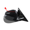 1996-1997 Isuzu Hombre Glossy Black Manual Adjustable Side Mirror - Passenger Side Only