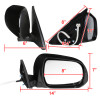 2008-2013 Toyota Highlander 7-Pin Power Adjustable & Heated Side Mirror w/ LED Puddle Light - Passenger Side Only