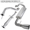 1988-1991 Honda CRX Hatchback T-304 Stainless Steel N1 Style Catback Exhaust System