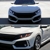2016-2021 Honda Civic Full LED Projector Headlights w/ Switcback Sequential Turn Signal (Matte Black Housing/Clear Lens)