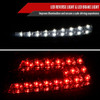 2015-2021 Subaru WRX Sequential White Bar LED Tail Lights (Chrome Housing/Red Lens)
