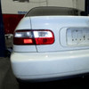 1992-1995 Honda Civic Tail Lights (Chrome Housing/Red Clear Lens)