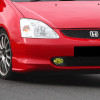 2002-2005 Honda Civic Si Hatchback Ep3 H11 Fog Lights Kit (Chrome Housing/Yellow Lens)