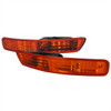 1998-2001 Acura Integra Bumper Lights (Chrome Housing/Amber Lens)