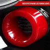 2008-2013 Infiniti G37/2014-2015 Q60 Coupe/Convertible Red LED Tail Lights w/ Switchback Sequential Turn Signals (Glossy Black Housing / Clear Lens)
