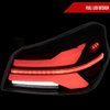 2015-2021 Subaru WRX STi Tail Light w/ Sequential LED Turn SignaL and LED Side Marker Brake Reverse (Matte Black Housing / Clear Lens)