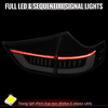 2011-2014 Toyota Sienna Full LED Tail Lights w/ Sequential Turn Signal and Startup Animation (Black Housing / Clear Lens)