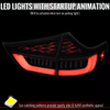 2011-2014 Toyota Sienna Full LED Tail Lights w/ Sequential Turn Signal and Startup Animation (Black Housing / Clear Lens)