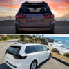 2015-2020 Toyota Sienna Full LED Tail Lights w/ Sequential Turn Signal and Startup Animation Red Lens Fiber Optic LED (Black Housing / Smoked Lens)