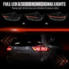 2015-2020 Toyota Sienna Full LED Tail Lights w/ Sequential Turn Signal and Startup Animation (Black Housing / Smoked Lens)